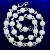 Moissanite Diamond Ball Link Chain Gift For Him