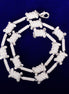 Barbed Wire Iced Out VVS1 Moissanite Chain For Men's