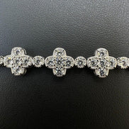 Moissanite Clover Tennis Bracelet For Men's / Women's