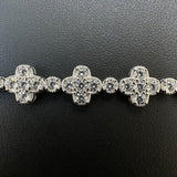 Moissanite Clover Tennis Bracelet For Men's / Women's