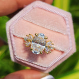 Oval Cut Lab Grown Diamond Vintage Wedding Ring