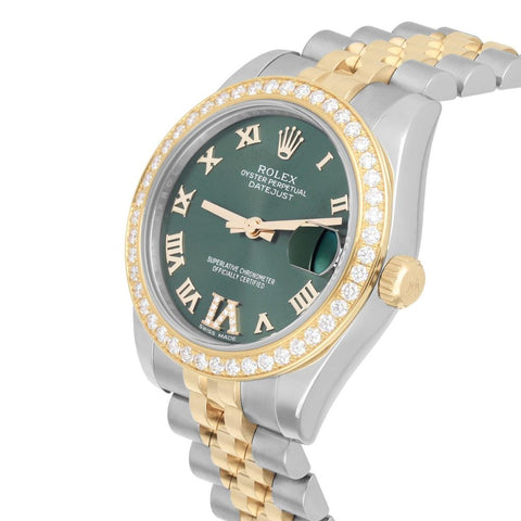 Datejust Stainless Steel Moissanite Automatic Watch