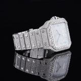 Fully White Color Full Roman Number Moissanite Watch