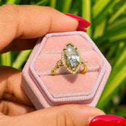 3 Carat Fancy Color Marquise Lab Grown Diamond Ring