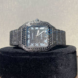 Full Black Moissanite Diamond Luxury Watch