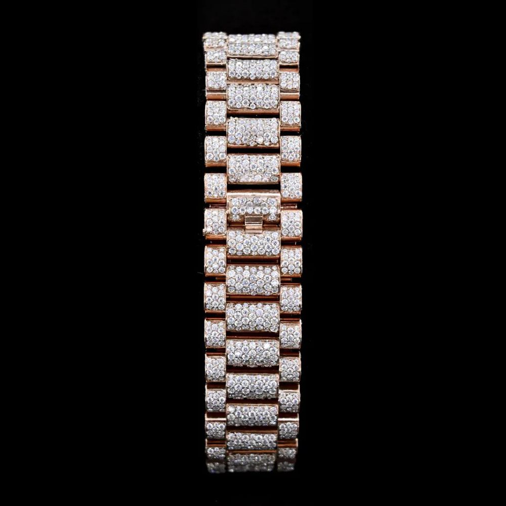 Moissanite Day Date Luxury Timepieces For Him