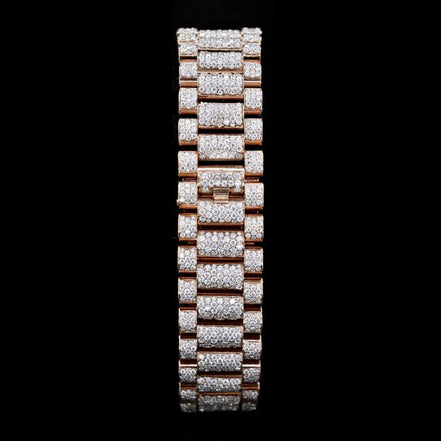 Moissanite Day Date Luxury Timepieces For Him