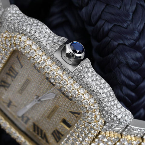 Automatic Dual Tone D Color Moissanite Watch