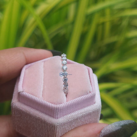 Half Eternity Round Cut Lab Grown Diamond Band