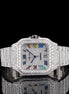 Rainbow Colored Roman Numeric VVS1 Moissanite Watch