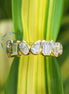 Bezel Set Yellow Gold Multi Stone Wedding Band