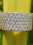 6 Row Round Cut Lab Grown Diamond Wedding Band