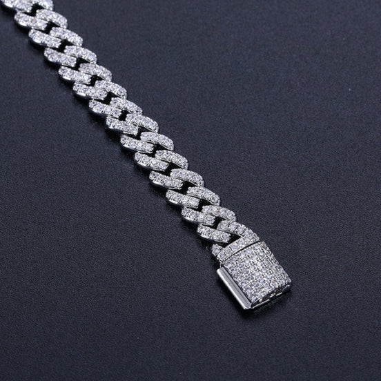 Moissanite Diamond Cuban Link Luxury Bracelet