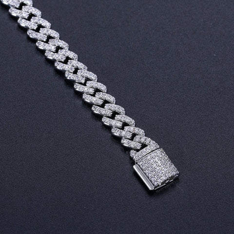 Moissanite Diamond Cuban Link Luxury Bracelet
