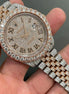 Colorless Moissanite Dual Tone Automatic Watch