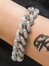 Iced Out Baguette Cuban Link Bracelet