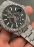 Black Dial Moissanite Iced Out Diamond Watch