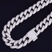 Iced Out Moissanite Diamond Miami Link Cuban Chian