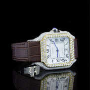 Brown Color Leather Belt Automatic Wrist Men's Watch