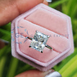 Radiant Cut Lab Grown Diamond Wedding Engagement Ring