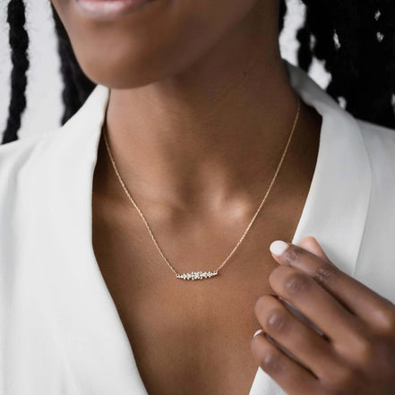 Colorless Moissanite Round Cut Unique Pendant Gift For Her