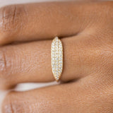 Round Cut Moissanite Unique Wedding Band For Women