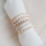 D Color Moissanite Round Cut Half Eternity Band