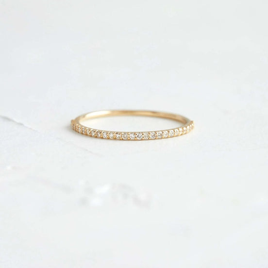 Round Cut Moissanite Eternity Band For Women