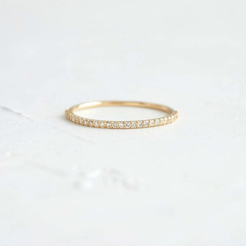 Round Cut Moissanite Eternity Band For Women