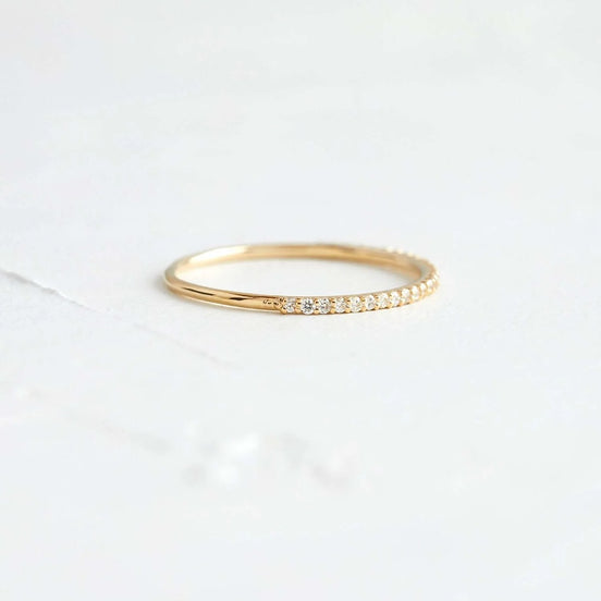 Round Cut Moissanite Eternity Band For Women