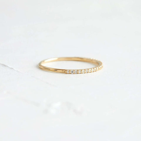 Round Cut Moissanite Eternity Band For Women