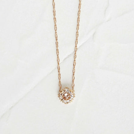 Round Cut Solitaire Moissanite Colorless  Pendant