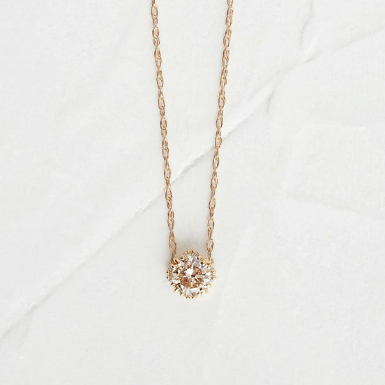 Round Cut Solitaire Moissanite Colorless  Pendant