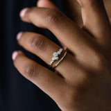 Moissanite D Color Round Cut Unique Band For Women
