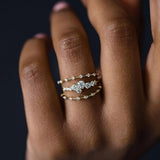 Moissanite D Color Round Cut Unique Band For Women