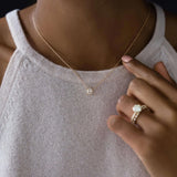 Round Cut Solitaire Moissanite Colorless  Pendant