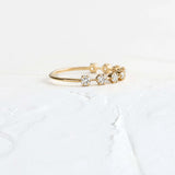 Moissanite Round Cut Half Eternity Band For Women