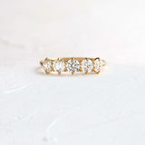 Round Cut Moissanite D Color Eternity Wedding Band