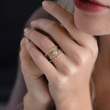 Round Cut Vintage Moissanite Engagement Ring