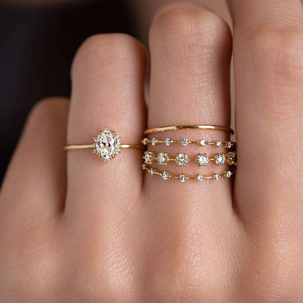 Moissanite Round Cut Half Eternity Band For Women