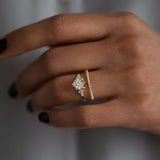 D Color Moissanite Round Cut Half Eternity Band