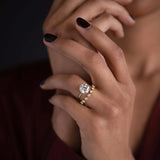 Moissanite Round Cut Half Eternity Band For Women