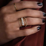 Round Cut Moissanite D Color Eternity Wedding Band