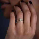 Radiant Cut Five Stone Moissanite Engagement Ring