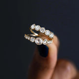 Round Cut Moissanite D Color Eternity Wedding Band