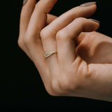 Round Cut Moissanite Unique Wedding Band For Women