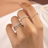 Moissanite Colorless Pear Cut Eternity Band For Women