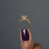 Princess Cut Vintage Moissanite Engagement Ring