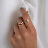 Marquise Cut Solitaire Moissanite Engagement Ring