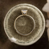 Radiant Cut Solitaire Moissanite Engagement Ring